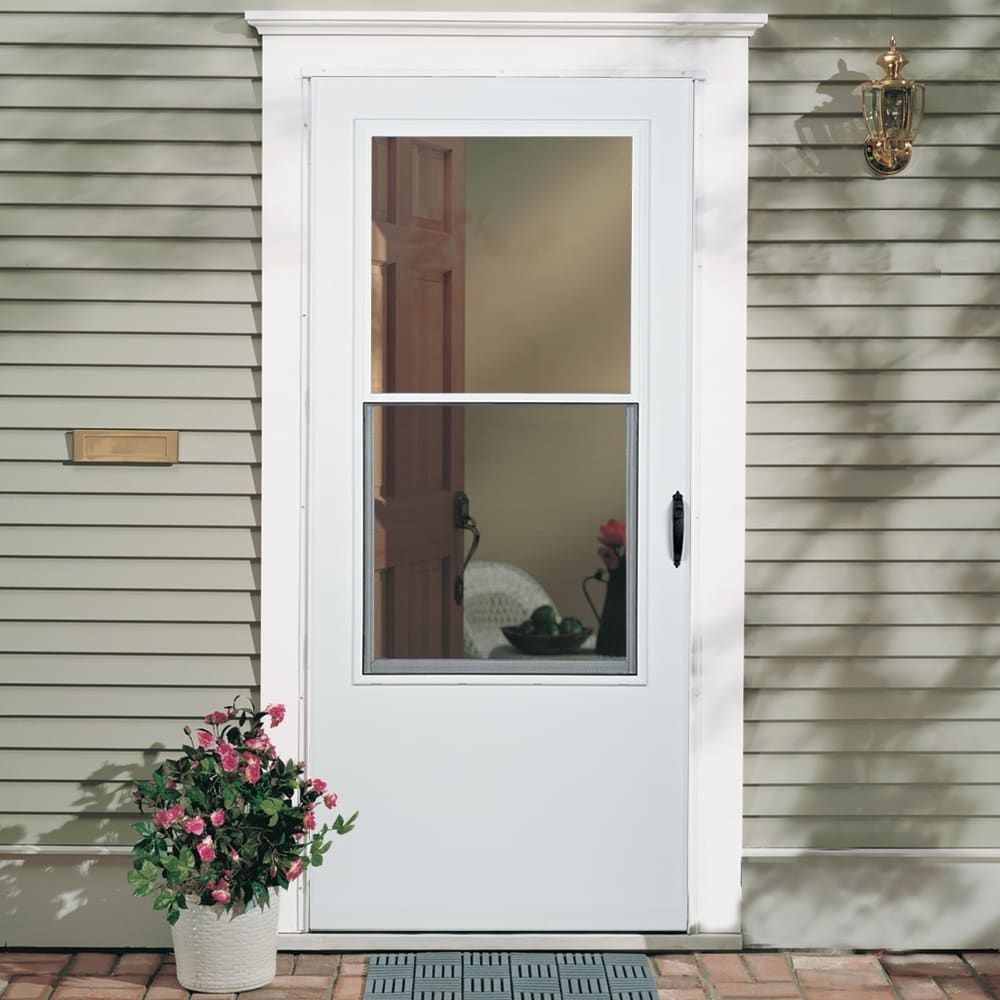 White sliding doors