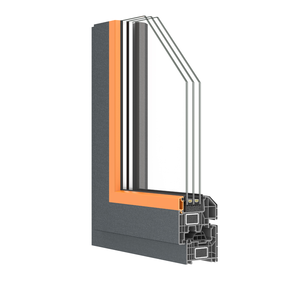 UPVC windows include a built-in rain track