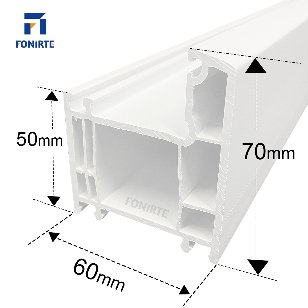 FONIRTE uPVC profiles are made as per standard design for customer's requirement