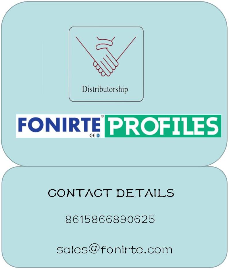 Get distributorship of FONIRTE UPVC profile