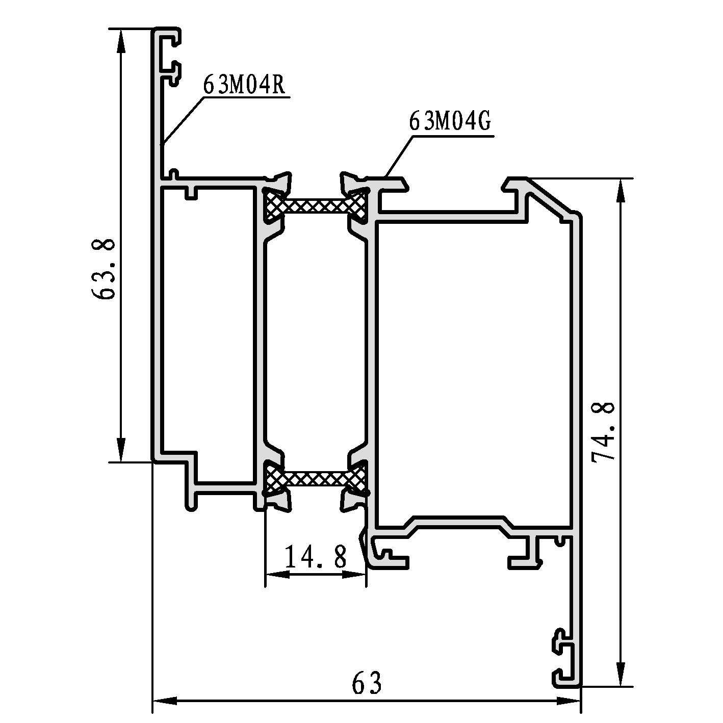 FT55M  series side-hung window C