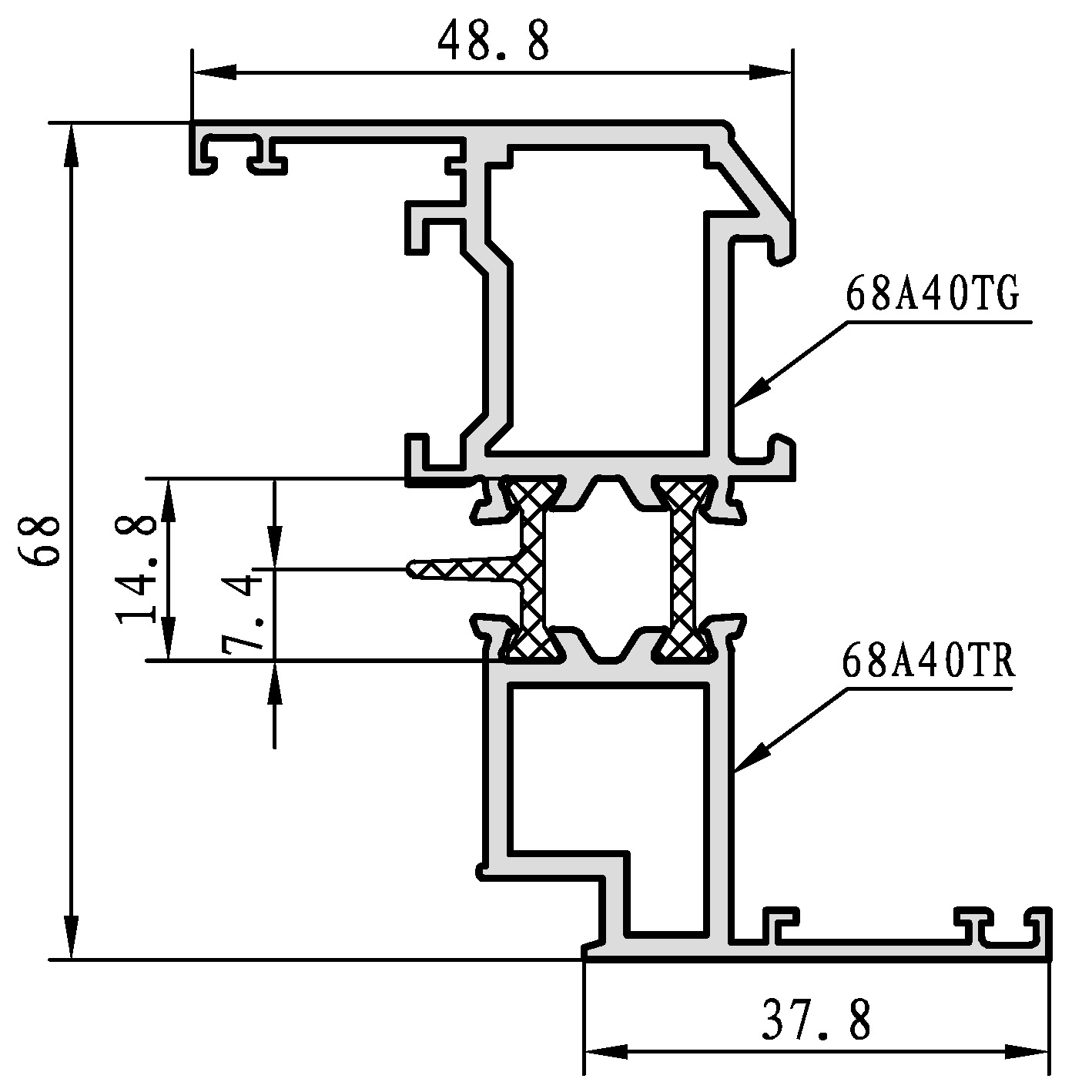 Fw60 Window FT60A series side-hung window A