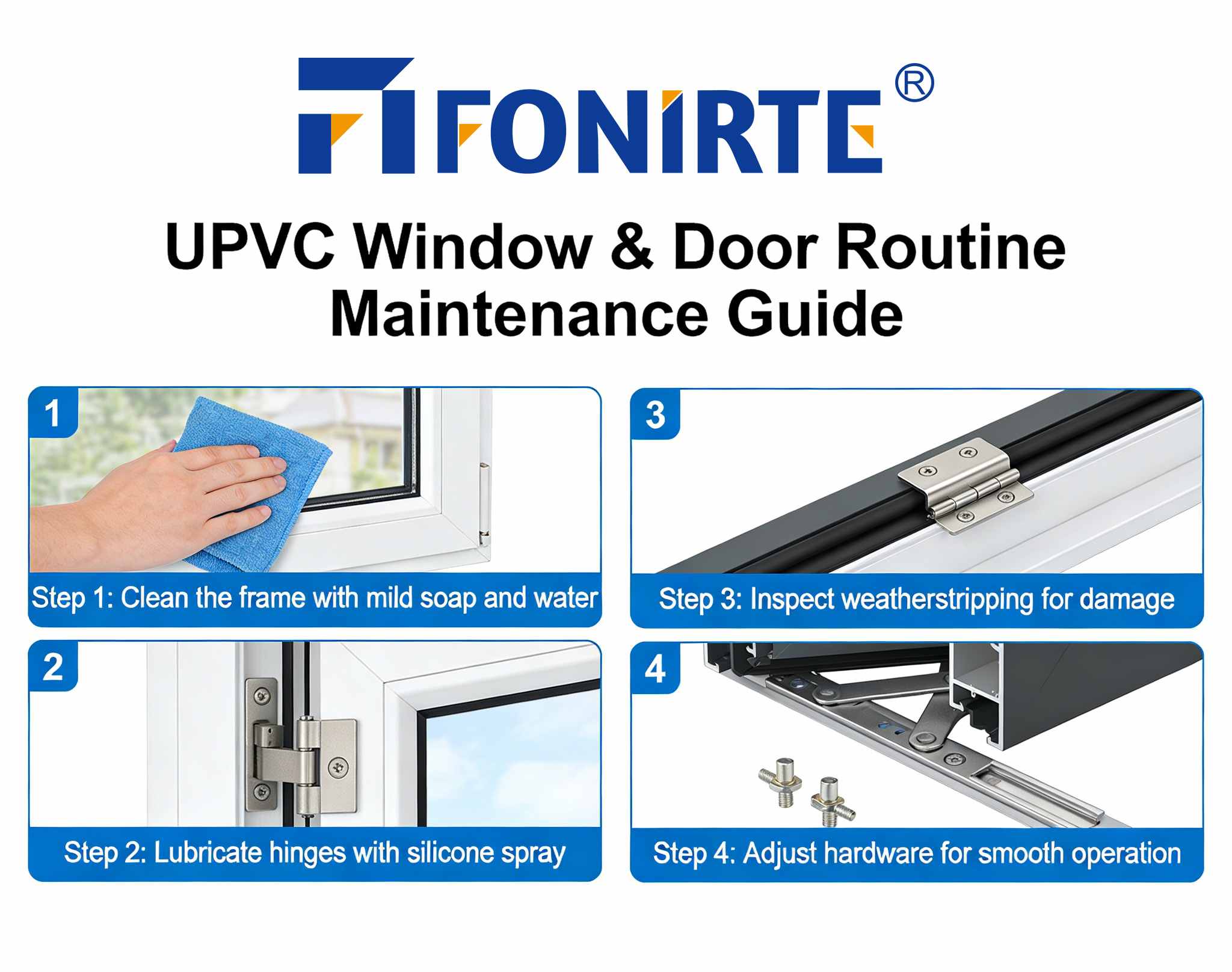 Effortless Longevity: The Simple Care Secrets of FONIRTE UPVC Windows